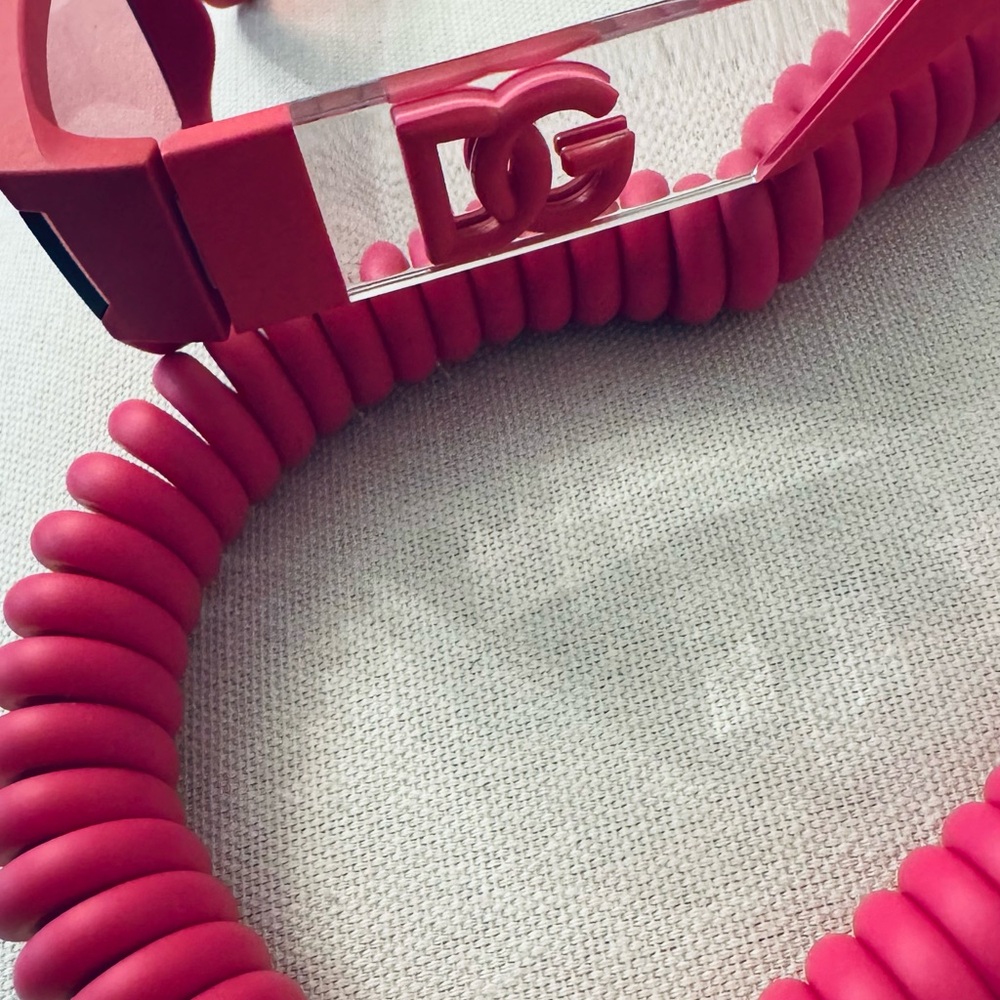 Pink DOLCE & Gabbana,Sunglasses with Matching Coiled Cord